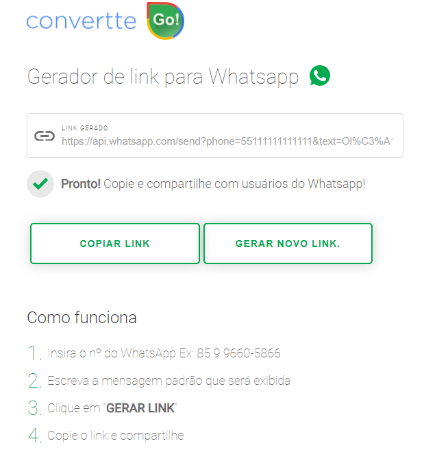 Como criar link do WhatsApp 4