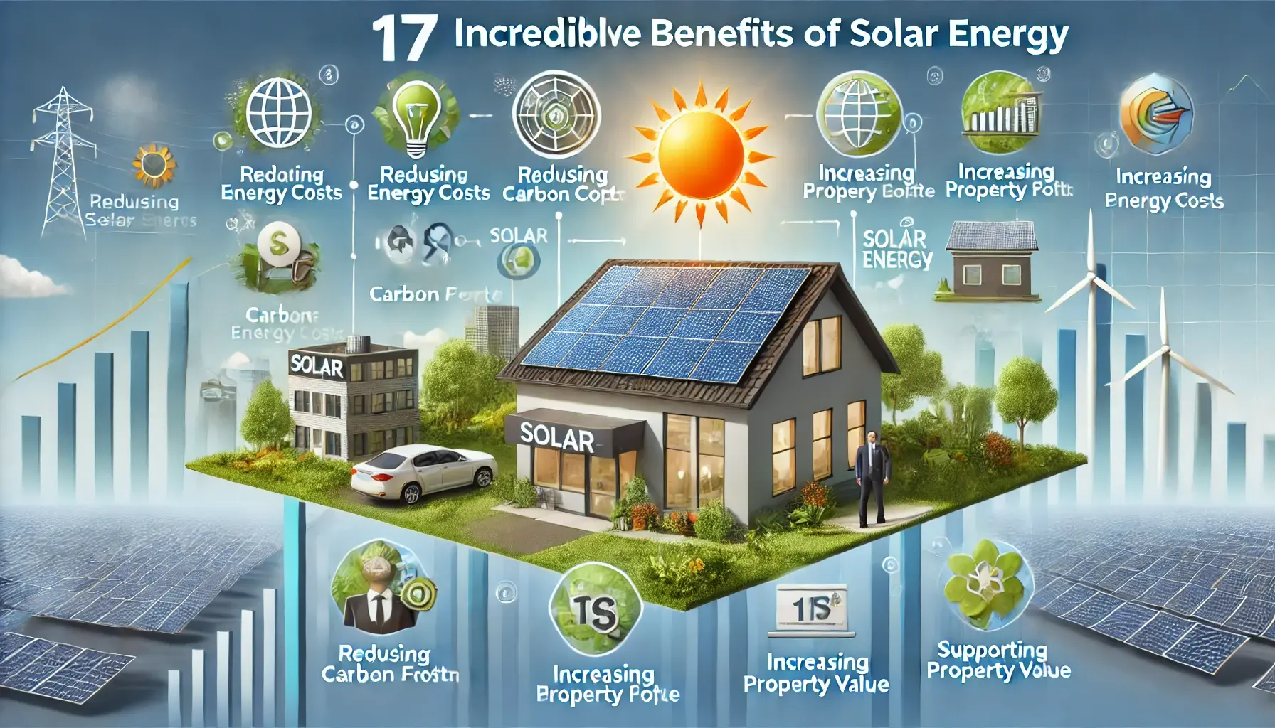 17 Incríveis Benefícios da Energia Solar - Guia Completo! Introdução
A energia solar tem se tornado uma alternativa cada vez mais popular e sustentável para a geração de eletricidade em todo o mundo. Com benefícios ambientais significativos e um potencial de economia financeira atraente, a energia solar desperta o interesse de muitas pessoas que buscam uma forma mais limpa e econômica de atender às suas necessidades energéticas. Neste guia completo, vamos explorar os 17 incríveis benefícios da energia solar, destacando suas vantagens em diversos aspectos.