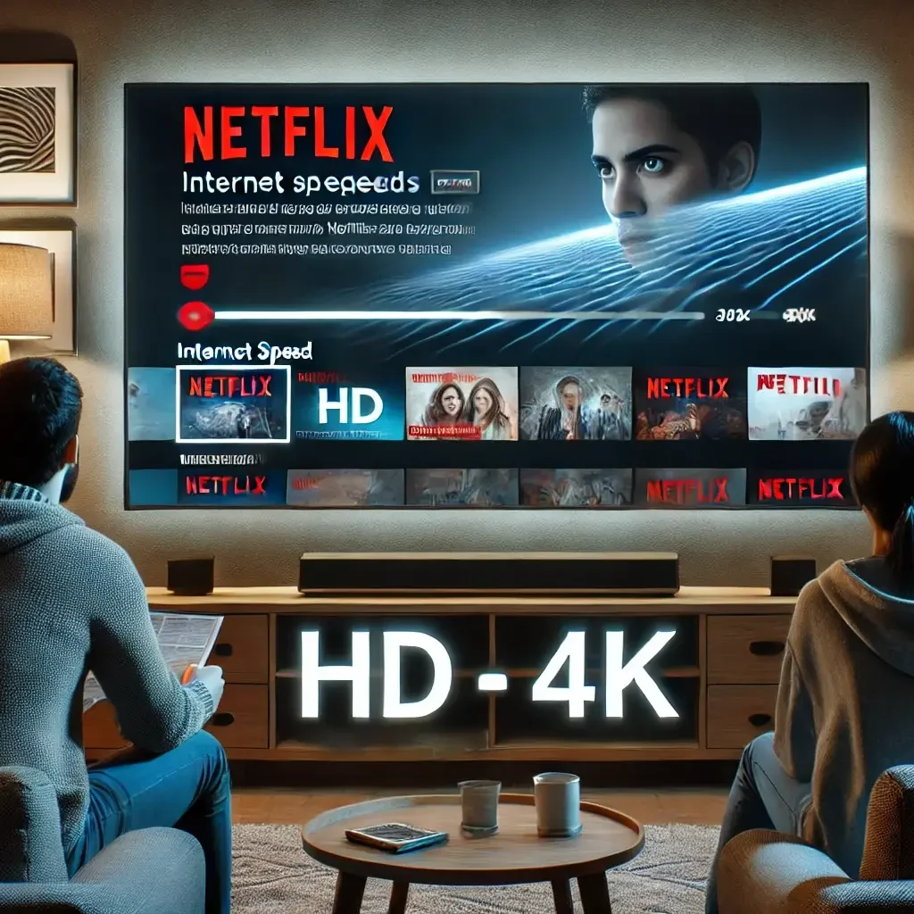 Velocidade de Internet Ideal para Assistir Filmes em Netflix HD e 4K!