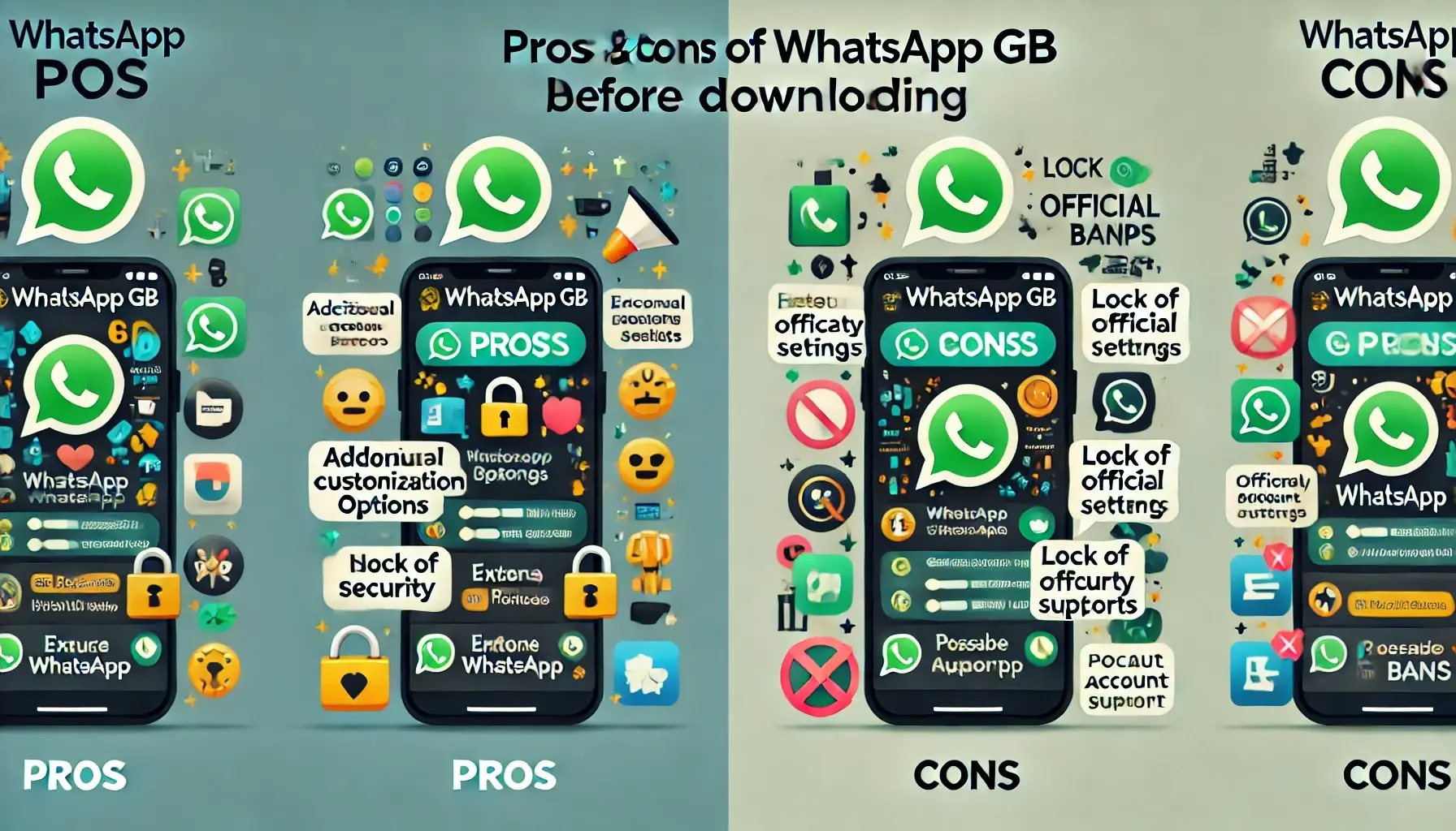 Descubra os Prós e Contras do WhatsApp GB antes de Baixar - Guia Completo! Descubra os Prós e Contras do WhatsApp GB antes de Baixar - Guia Completo!
O WhatsApp GB é uma versão modificada do aplicativo de mensagens amplamente popular, o WhatsApp. Com diversas funcionalidades extras e personalizações disponíveis, o WhatsApp GB tem ganhado destaque entre os usuários que buscam uma experiência diferenciada. No entanto, assim como qualquer outra plataforma modificada, há prós e contras a considerar antes de decidir baixar e instalar o WhatsApp GB.
